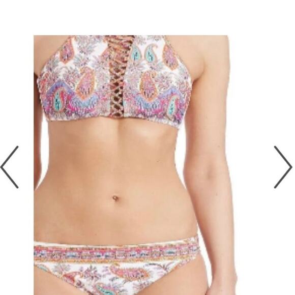 Nanette Lepore Paisley Boho Bikini Small - Picture 3 of 5